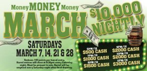 Prairie Wind Casino March 2020 Promo Money Money Money March