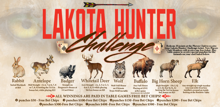 Lakota Hunter Challenge at Prairie Wind Casino